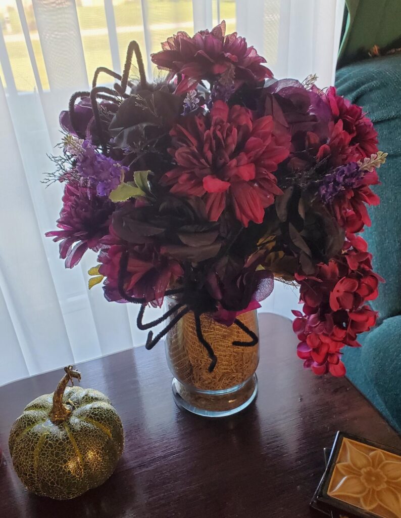 Creepy Spider Floral Arrangement